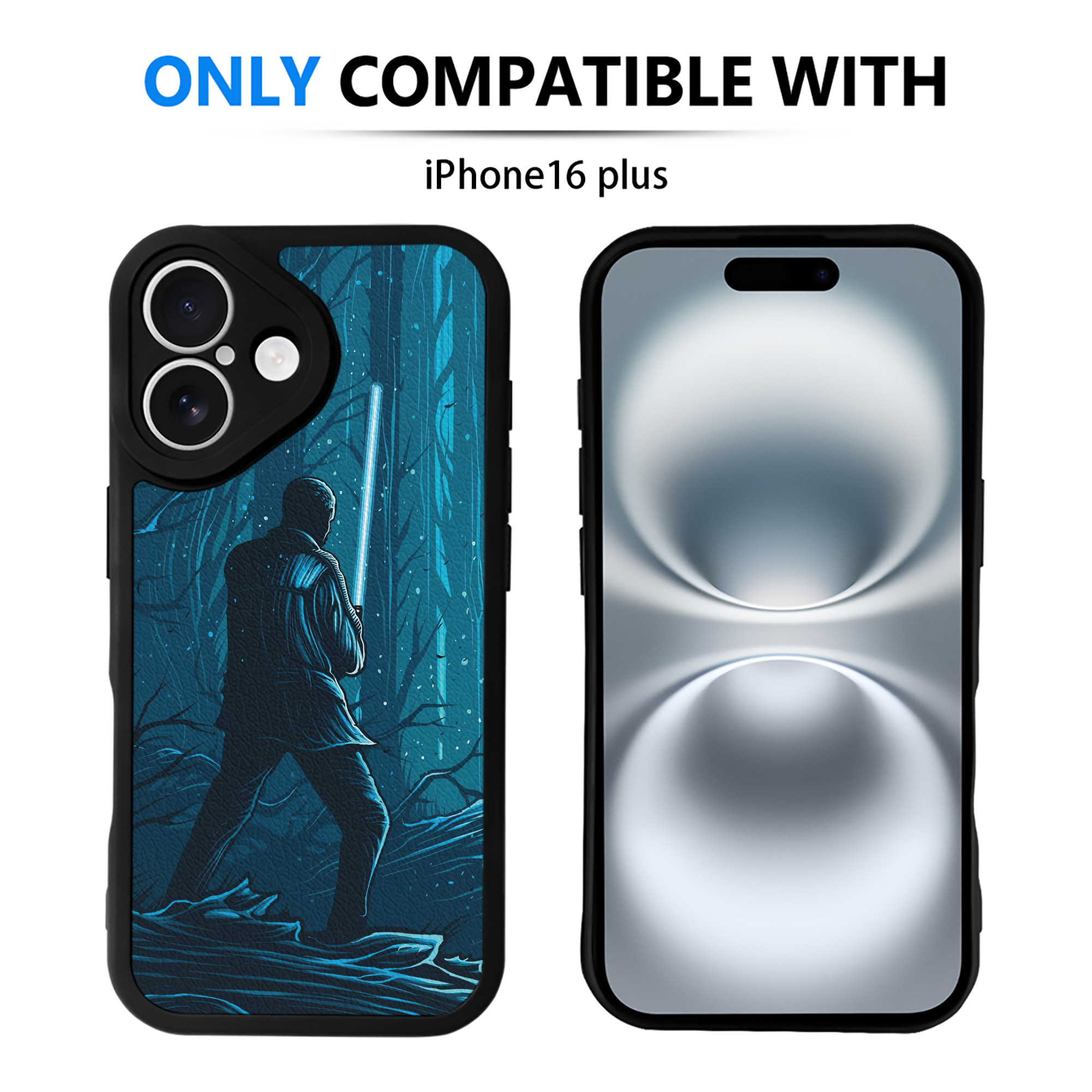 （画像用） スター・ウォーズ Star Wars 【iPhone 16シリーズ対応】シリコンスマホケース（レザー調） 材質：シリコン